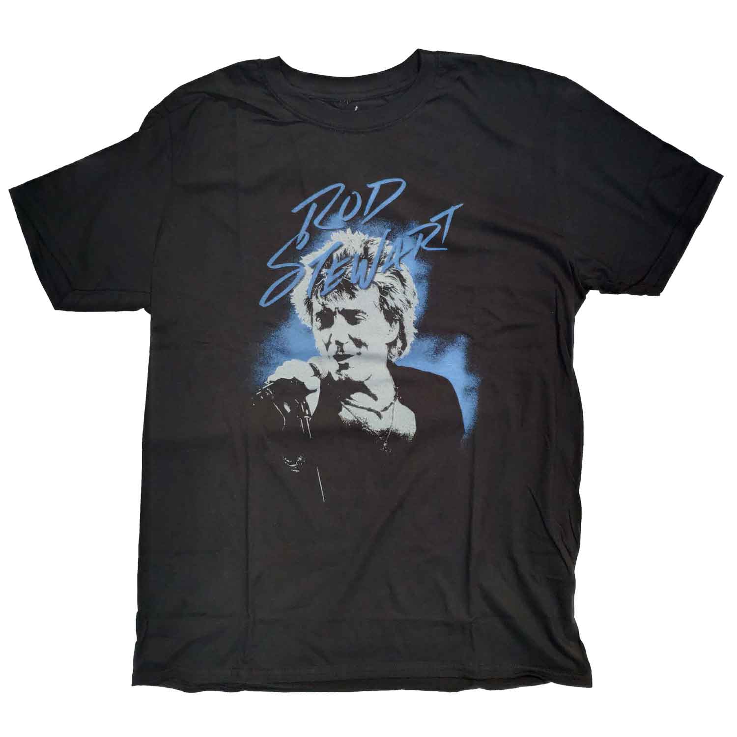 Rod Stewart T Shirt - Retro Head Shot 100% Official