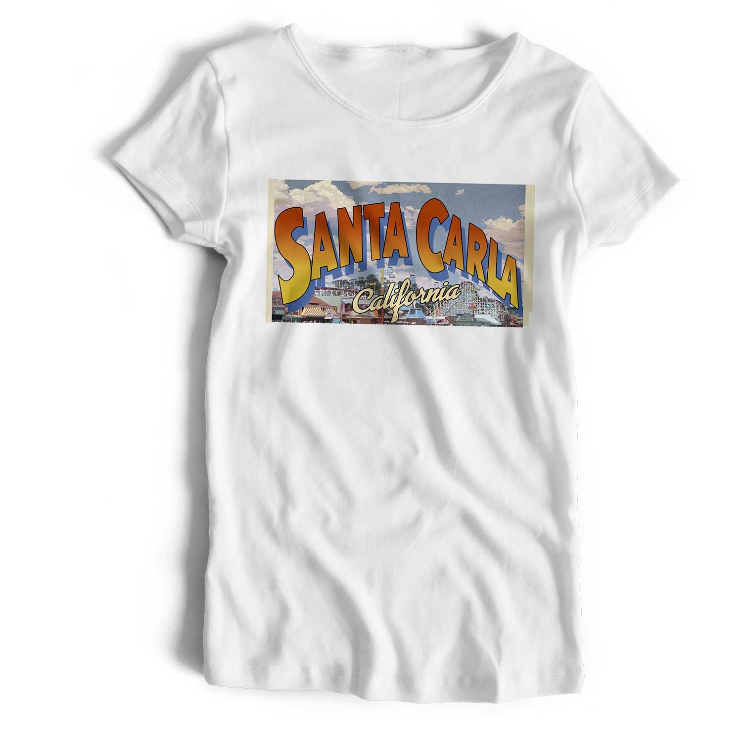 Inspired by the Lost Boys T shirt - Santa Clara Postcard Logo