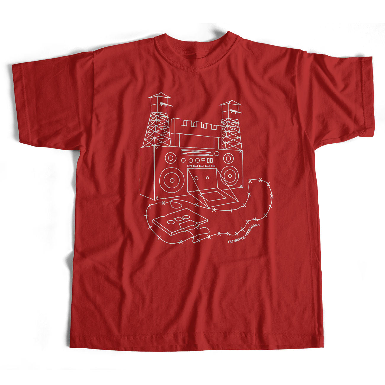 Fortress Boombox T Shirt An Old Skool Hooligans Original Design