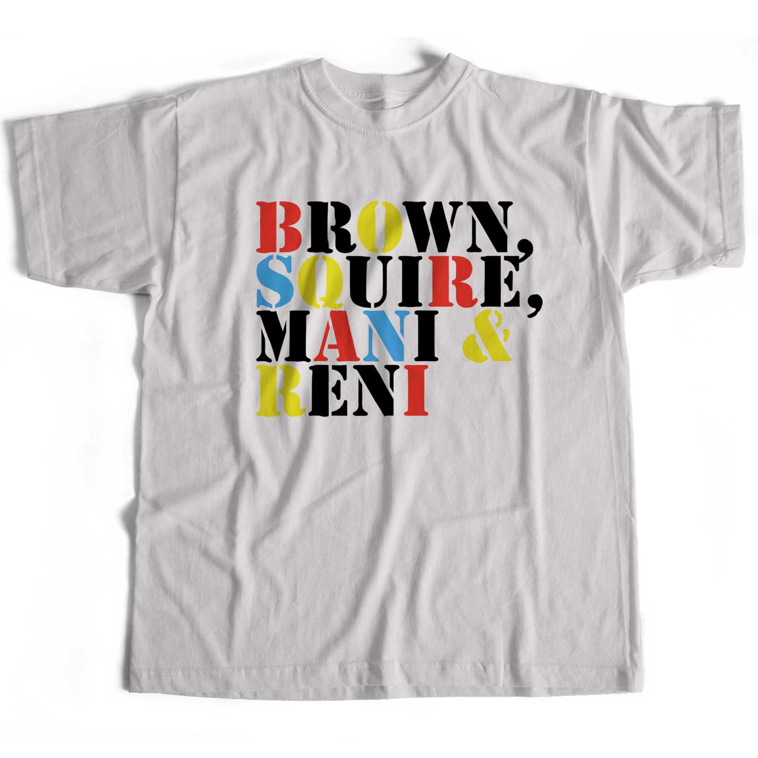 A Tribute To The Stone Roses T Shirt - Classic Font Names
