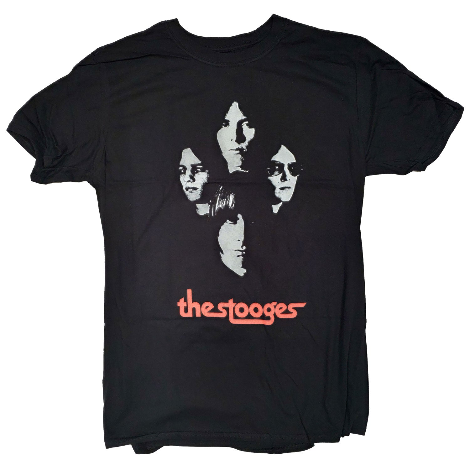 The Stooges T Shirt - Faces Black 100% Official Iggy Pop