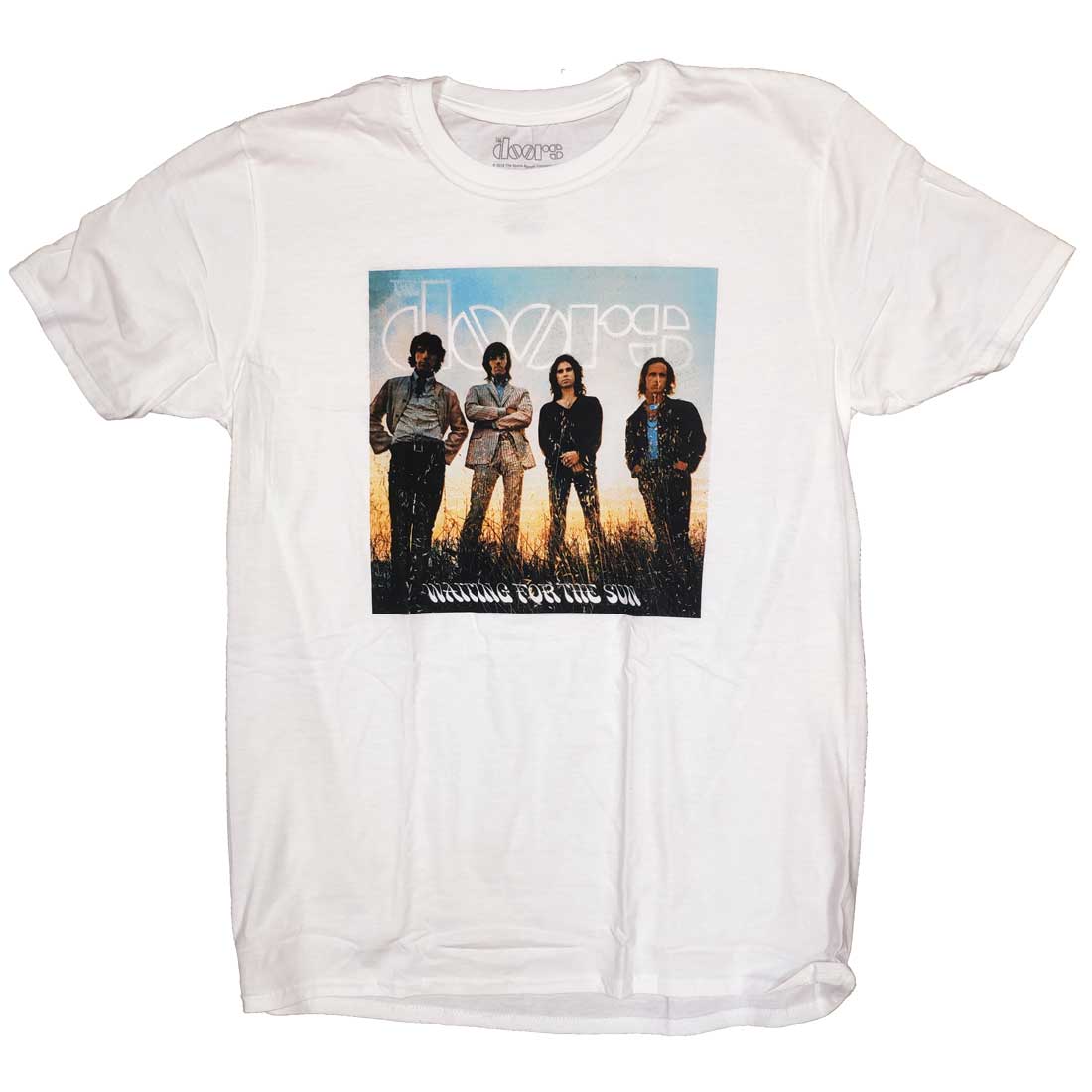 The Doors T Shirt - Waiting For The Sun Cover 100% Official White