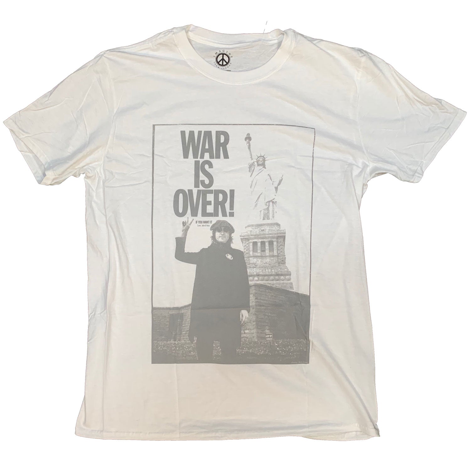 John Lennon T Shirt - Statue Of Liberty War Is Over 100% Official