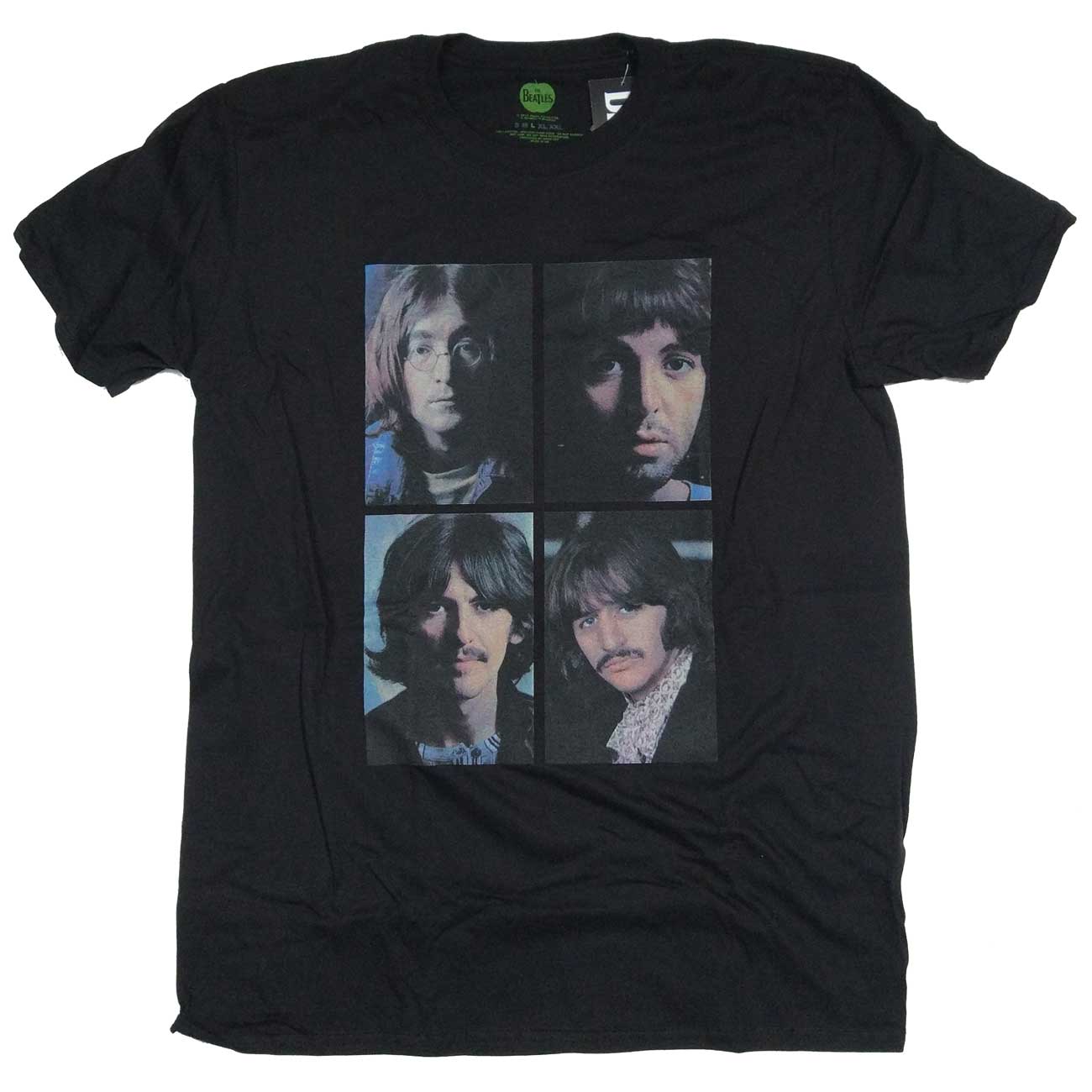 The Beatles T Shirt - White Album Inner Sleeve Portraits 100% Official