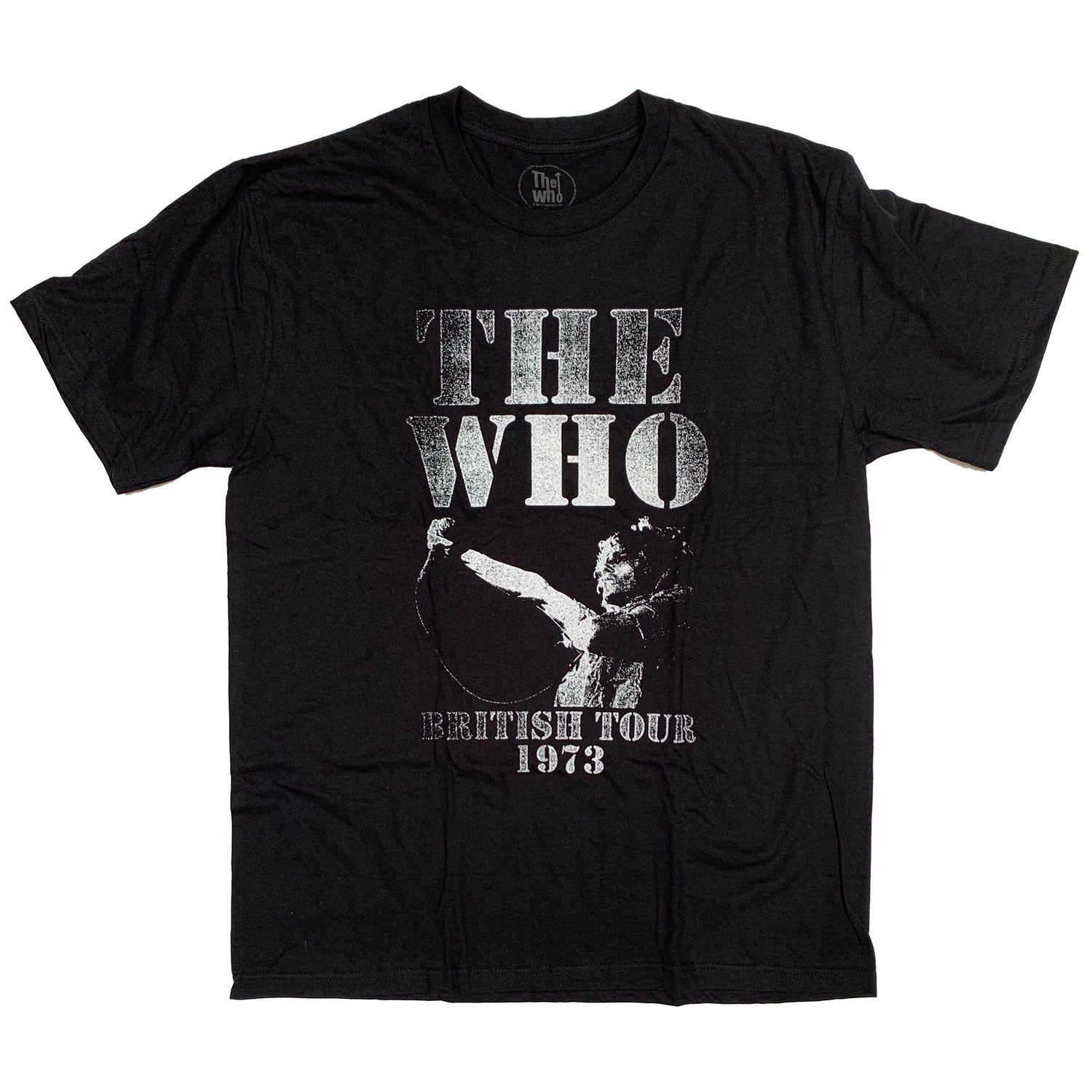 The Who T Shirt - UK Tour 1973 Retro Distressed Style 100% Official
