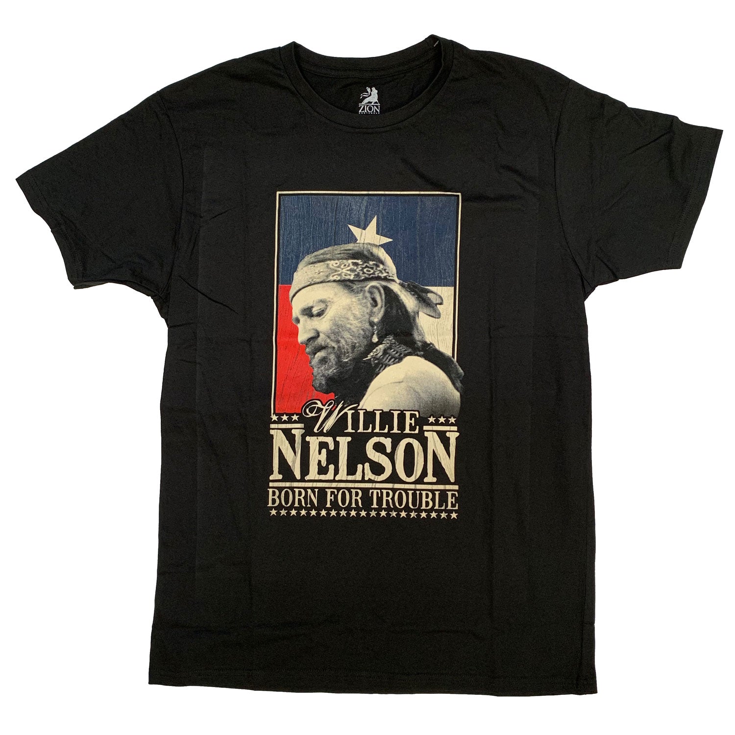 Willie Nelson T Shirt - Born For Trouble 100% Official