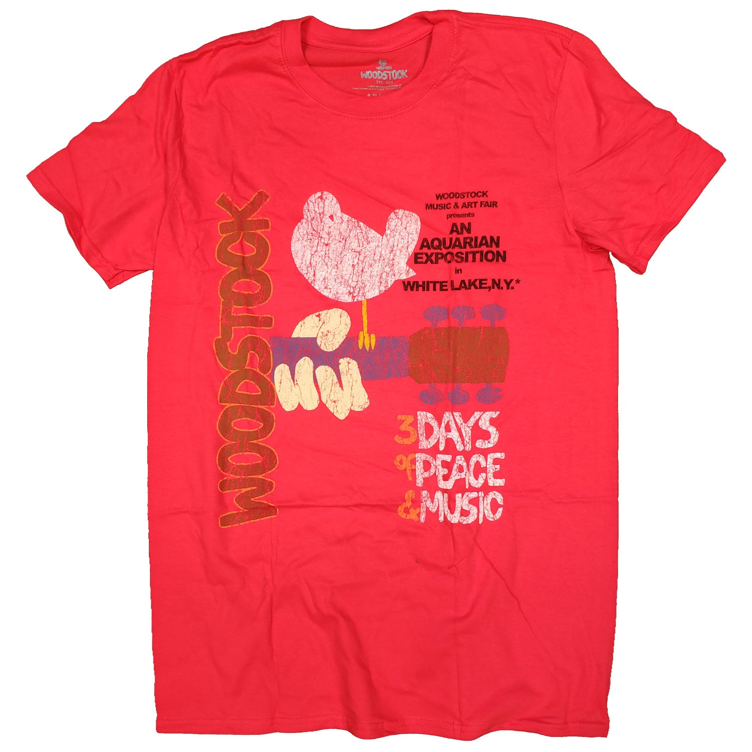 Woodstock T Shirt - Classic Logo Poster 100% Official