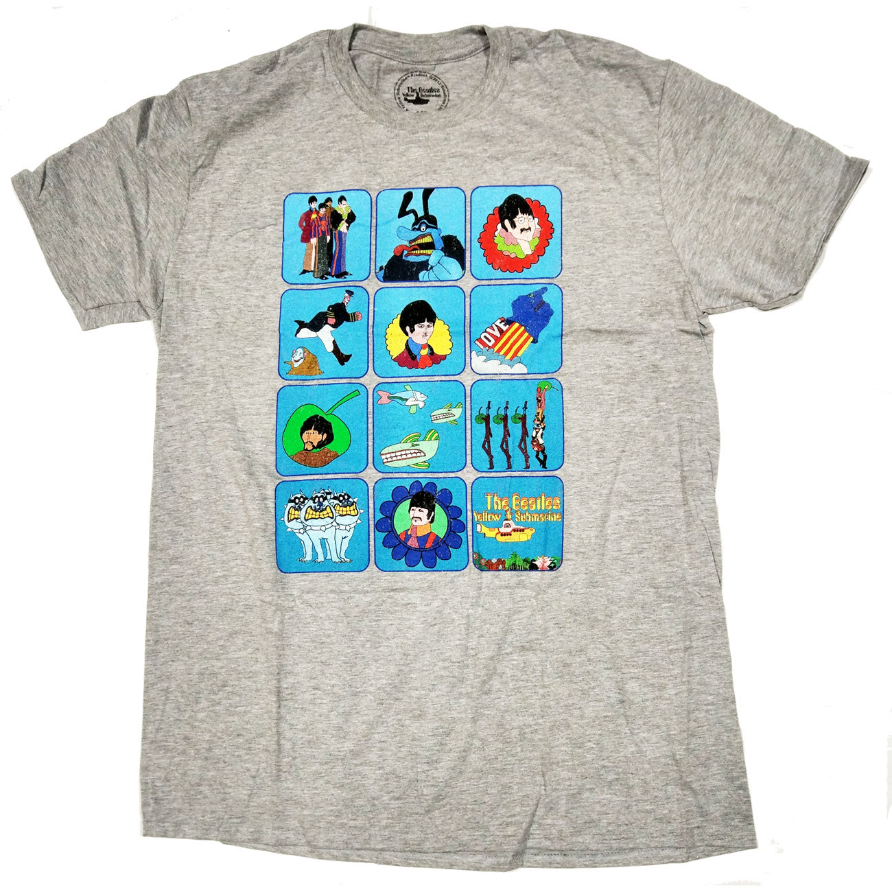 The Beatles T Shirt - Yellow Submarine Characters 100% Official
